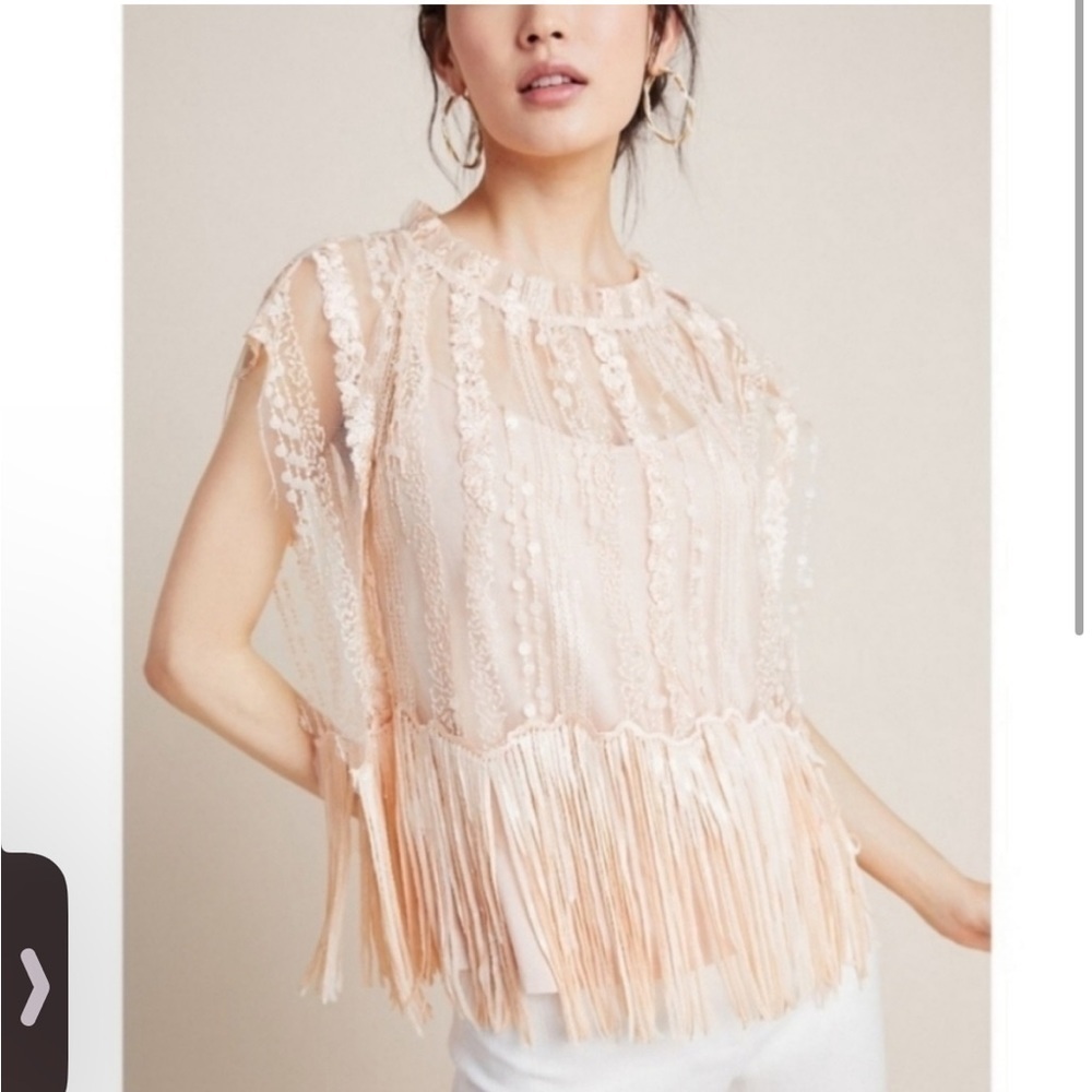 Anthropologie | XS | Sequin Embellished Blouse